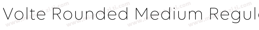 Volte Rounded Medium Regular字体转换